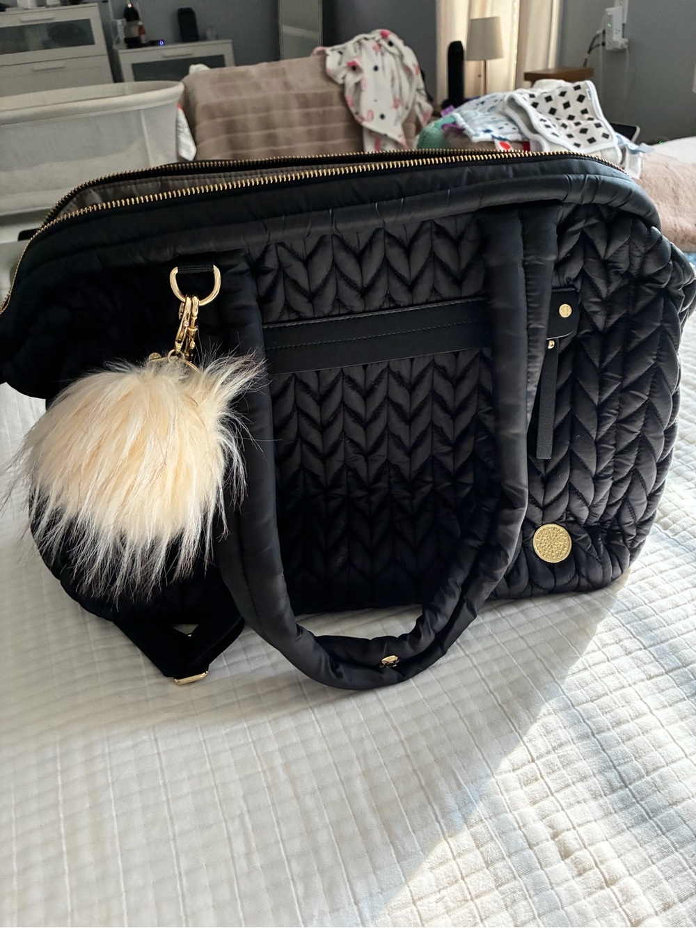 Keep It Chic Mama Neutral Beige Baby Bag